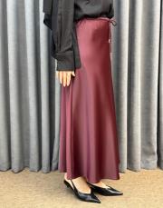 bordo sz 5457 sentez luna volanlı etek 3