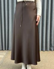 kahve sz 5457 sentez luna volanlı etek