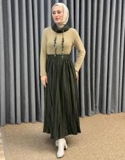 camel haki 4901 missemramiss lumore elbise