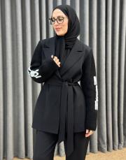 siyah 5052 missemramiss triko ceket takım 2