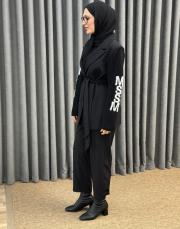 siyah 5052 missemramiss triko ceket takım 3