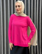 fuşya 26k 902 nuss triko bluz