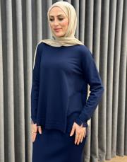 lacivert 26k 902 nuss triko bluz