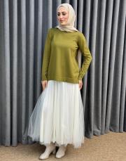 zeytin yeşili 26k 902 nuss triko bluz 2
