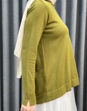 zeytin yeşili 26k 902 nuss triko bluz 5