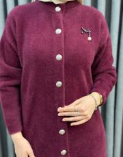 bordo 26k 7005 nuss angora hırka 4