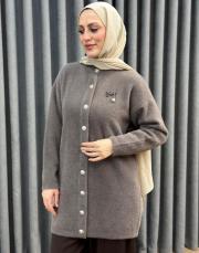 füme 26k 7005 nuss angora hırka