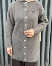 füme 26k 7005 nuss angora hırka 5