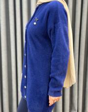 lacivert 26k 7005 nuss angora hırka 6