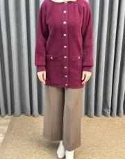 bordo 26k 7008 nuss angora hırka 4