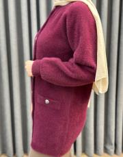 bordo 26k 7008 nuss angora hırka 6