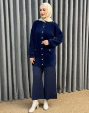 lacivert 26k 7008 nuss angora hırka 4