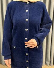 lacivert 26k 7008 nuss angora hırka 5