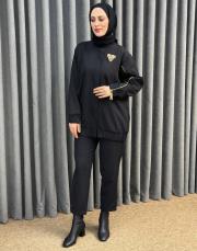 siyah 25k 4885 missemramiss glowe ceket takım