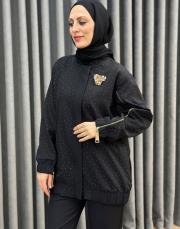 siyah 25k 4885 missemramiss glowe ceket takım 4