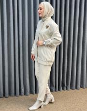 bej 25k 4885 missemramiss glowe ceket takım 2