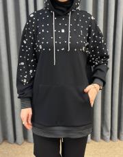 siyah 25k 4976 missemramiss kapşonlu modal takım 4