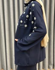 lacivert 25kp 5006 missemramiss işlemeli modal takım 6