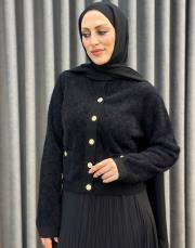 siyah 25ka 4938 missemramiss midi triko hırka