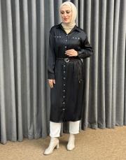 siyah 4836 missemramiss uzun tunik