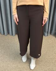 kahve sz 5626 sentez venüs paçası pileli düğmeli pantolon