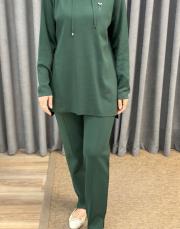 zümrüt 01353 nuss çelik örgü merserize pantolon