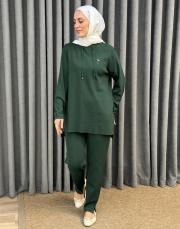 zümrüt 01353 nuss çelik örgü merserize pantolon 2