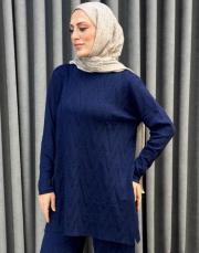 lacivert 01354 nuss triko tunik 2