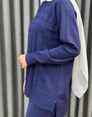 lacivert 01350 nuss triko tunik 2