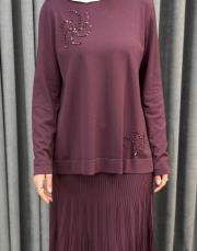 vişne 01352 nuss triko bluz 3