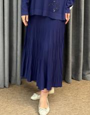 lacivert 13520 nuss triko etek