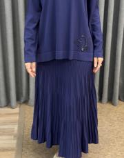 lacivert 13520 nuss triko etek 2