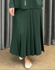 çam yeşili 13510 nuss triko etek