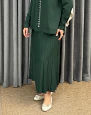 çam yeşili 13510 nuss triko etek 2