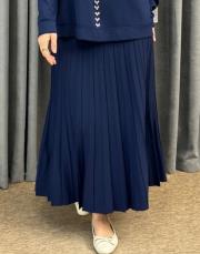 lacivert 13510 nuss triko etek