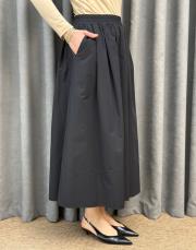 siyah sz 5479 sentez ely lastikli etek 3