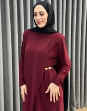 bordo 6365 qashe paris elbise 2