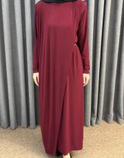 bordo 6365 qashe paris elbise 5