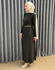 kahve 6365 qashe paris elbise 3