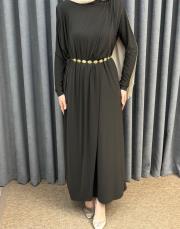 kahve 6365 qashe paris elbise 5