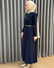 lacivert 6365 qashe paris elbise 3