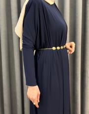 lacivert 6365 qashe paris elbise 6