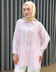 toz pembe 26y 3001 nuss tunik