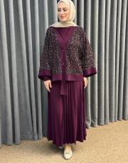 mürdüm 6580 qashe üçlü etekli takım