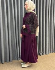 mürdüm 6580 qashe üçlü etekli takım 3