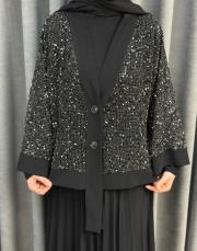 siyah 6580 qashe üçlü etekli takım 5