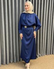 lacivert 5191 missemramiss midnight silk elbise