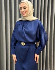 lacivert 5191 missemramiss midnight silk elbise 2