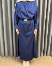 lacivert 5191 missemramiss midnight silk elbise 3