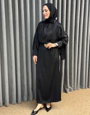 siyah 5191 missemramiss midnight silk elbise